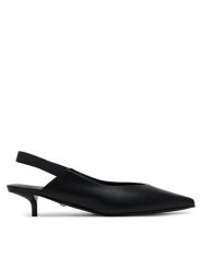 Max Mara Czółenka Slingy 2514521111600 Czarny. Czarne czółenka damskie Max Mara, bez wzorów, ze skóry, bez obcasa. Za 1,749.00 zł.