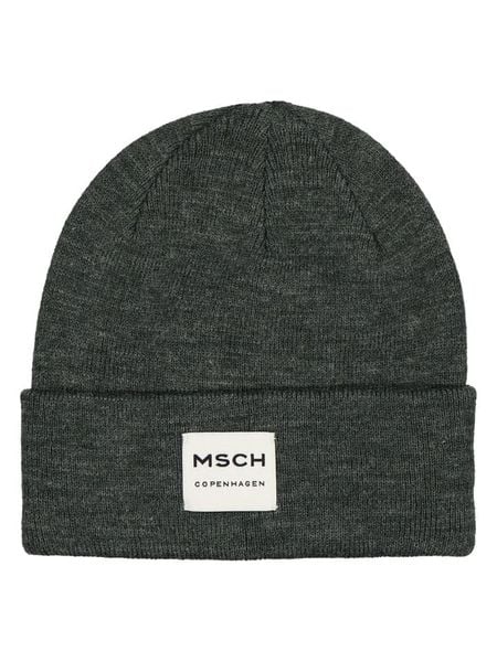 MOSS COPENHAGEN Czapka beanie "Logo" w kolorze antracytowym rozmiar: onesize. Czarne czapki zimowe damskie MOSS COPENHAGEN, prążkowane. Za 96.83 zł.