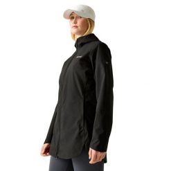 Damska Kurtka Wodoodporna Natalina. Zielone kurtki damskie Regatta, m, bez wzorów, z materiału, z kapturem. Za 363.99 zł.