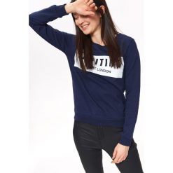 BLUZA NIEROZPINANA DAMSKA, Z NADRUKIEM. Bluzy bez kaptura damskie TROLL, s, z bawełny. Za 49.99 zł.