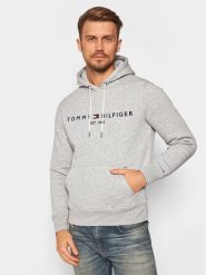 Tommy Hilfiger Bluza Core Logo MW0MW10752 Szary Regular Fit. Szare bluzy bez kaptura męskie Tommy Hilfiger, m, z syntetyku. Za 329.99 zł.