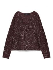 Vero Moda Sweter w kolorze ciemnofioletowym rozmiar: XS. Różowe swetry klasyczne damskie Vero Moda, s, z materiału, bez kołnierzyka. Za 65.38 zł.