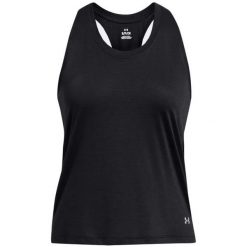 Tank top do biegania damski Under Armour Launch Singlet. Czarne topy damskie Under Armour, l, bez wzorów, bez kołnierzyka. Za 94.99 zł.