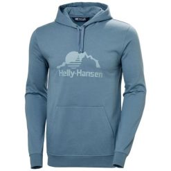 Bluza Helly Hansen Nord Graphic. Niebieskie bluzy z kapturem męskie Helly Hansen, m, z bawełny. Za 422.00 zł.