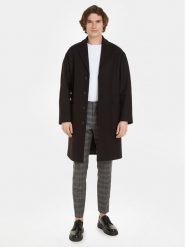 Calvin Klein Płaszcz wełniany K10K111745 Czarny Regular Fit. Czarne płaszcze męskie CALVIN KLEIN, na zimę, m, bez wzorów, z wełny. Za 2,319.00 zł.