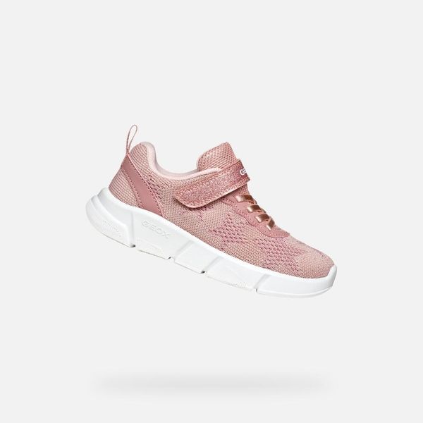 Buty GEOX J ARIL GB Rose. Czerwone obuwie treningowe damskie Geox, na fitness i siłownię. Za 269.60 zł.
