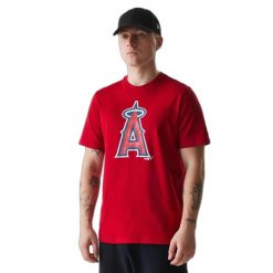 T-shirt Anaheim Angels Nos MLB Regular. Czerwone t-shirty męskie New Era, m, bez wzorów, bez kołnierzyka. Za 192.50 zł.