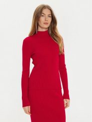 TWINSET Sweter 242TT3022 Czerwony Slim Fit. Czerwone swetry klasyczne damskie Twinset, l, z wiskozy, bez kołnierzyka. Za 529.99 zł.