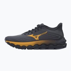 Buty do biegania męskie Mizuno Wave Horizon 8 blue. Niebieskie obuwie do biegania damskie Mizuno, mizuno wave. Za 549.99 zł.