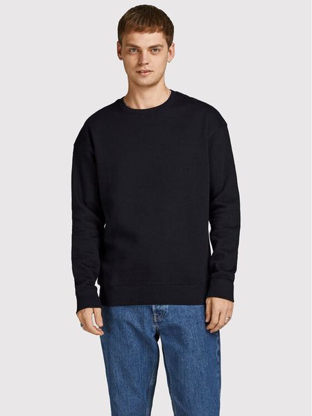 Jack & Jones Bluza Star 12208182 Czarny Regular Fit. Czarne bluzy bez kaptura męskie Jack & Jones, m, z bawełny. Za 149.99 zł.