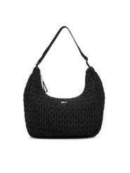 Tommy Jeans Torebka Tjw Urban Large Quilted AW0AW17929 Czarny. Czarne torebki klasyczne damskie Tommy Jeans, bez wzorów, z jeansu, bez dodatków. Za 399.99 zł.