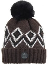 Peak Mountain Czapka "Monceau" w kolorze brązowym rozmiar: onesize. Brązowe czapki zimowe damskie Peak Mountain, ze splotem. Za 60.99 zł.