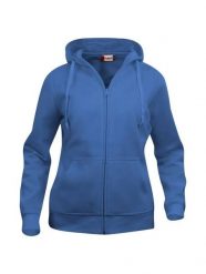Clique Basic Hoody Full Zip Women - bluza z kapturem na zamek, royal blue. Niebieskie bluzy z kapturem damskie CLIQUE, xl, z bawełny. Za 188.06 zł.