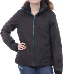 Kurtka narciarska damska Eider zimowa. Szare kurtki damskie Eider, l, bez wzorów, z materiału, bez kaptura, narciarskie. Za 343.49 zł.