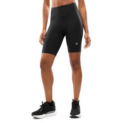 Damskie krótkie legginsy kolarki do biegania Fitness Siroko Thames Black. Czarne legginsy damskie SIROKO, bez wzorów, z tkaniny. Za 148.00 zł.