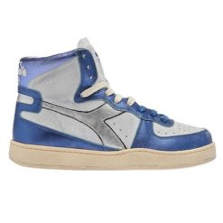 Buty do chodzenia damskie Diadora Mi Basket Metallic Pigskin Used Vintage. Niebieskie buty sportowe na co dzień damskie Diadora, bez wzorów, ze skóry, trekkingowe. Za 487.00 zł.