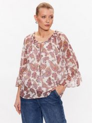 Marc Aurel Bluzka 6091 1010 24621 Kolorowy Relaxed Fit. Bluzki damskie Marc Aurel, bez wzorów, z syntetyku, bez ramiączek. Za 479.99 zł.