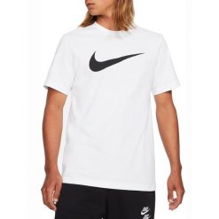 Koszulka sportowa Męska Nike Sportswear Swoosh. Białe t-shirty sportowe męskie Nike, l, bez ramiączek. Za 129.00 zł.