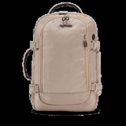 Wings Kabinowy Plecak Torba 2W1 Tanager Beige. Brązowe plecaki męskie Wings, bez wzorów, z materiału. Za 149.90 zł.