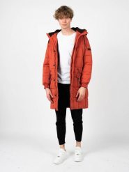 Pepe Jeans Kurtka "Jaden Parka" | PM402595 | Jaden | Mężczyzna | Pomarańczowy. Brązowe kurtki męskie Pepe Jeans, l, bez wzorów, z bawełny. W wyprzedaży za 729.00 zł.