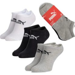 Skarpetki stopki dla dorosłych Puma sneaker. Białe skarpetki damskie Puma, bez wzorów. Za 30.00 zł.