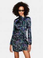 Sisley Sukienka codzienna 4RTMLV046 Kolorowy Slim Fit. Sukienki damskie SISLEY, na co dzień, bez wzorów, z syntetyku, bez kołnierzyka, bez ramiączek, proste. Za 259.99 zł.