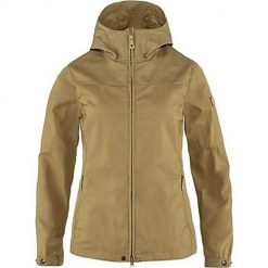 Kurtka uniwersalna damska Fjallraven Stina. Brązowe kurtki damskie Fjällräven, na lato, l, bez wzorów, z materiału, z kapturem. Za 1,099.00 zł.