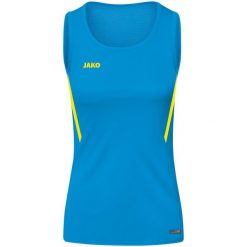 Damski tank top Jako top Challenge. Niebieskie koszulki dziewczęce Jako, bez wzorów, bez ramiączek. Za 164.50 zł.