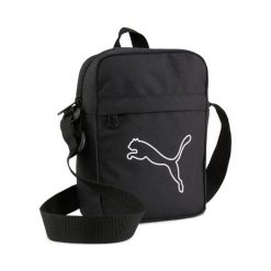 Przenośna czarna torba na ramię Puma Plus. Czarne torby męskie na ramię Erima, bez wzorów, z materiału, na ramię. Za 149.99 zł.