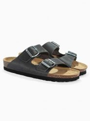 Sunbay Skórzane klapki "Trefle" w kolorze czarnym rozmiar: 38. Czarne klapki damskie Sunbay, bez wzorów, ze skóry, bez obcasa. Za 159.95 zł.