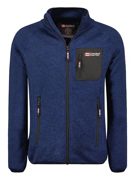 Canadian Peak Kurtka polarowa "Titleak" w kolorze granatowym rozmiar: XL. Niebieskie kurtki męskie Canadian Peak, xl, bez wzorów, z polaru, bez kaptura. Za 124.95 zł.