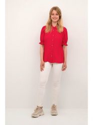 CULTURE Bluzka w kolorze czerwonym rozmiar: L. Czerwone bluzki damskie Culture, l, bez wzorów, bez kołnierzyka, bez ramiączek. Za 139.34 zł.