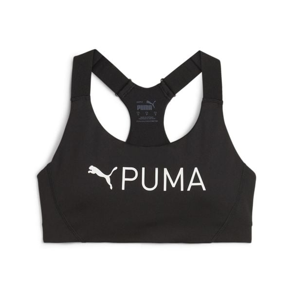 Biustonosz dla kobiet Puma 4Keeps Eversculpt. Czarne biustonosze Puma, bez wzorów, z elastanu. Za 190.00 zł.