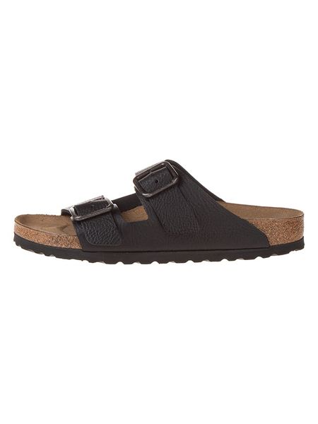 Birkenstock Skórzane klapki w kolorze czarnym rozmiar: 41. Czarne klapki i japonki męskie Birkenstock. Za 559.95 zł.