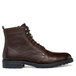Kozaki Geox. Brązowe buty zimowe męskie Geox, bez zapięcia. Za 539.99 zł.