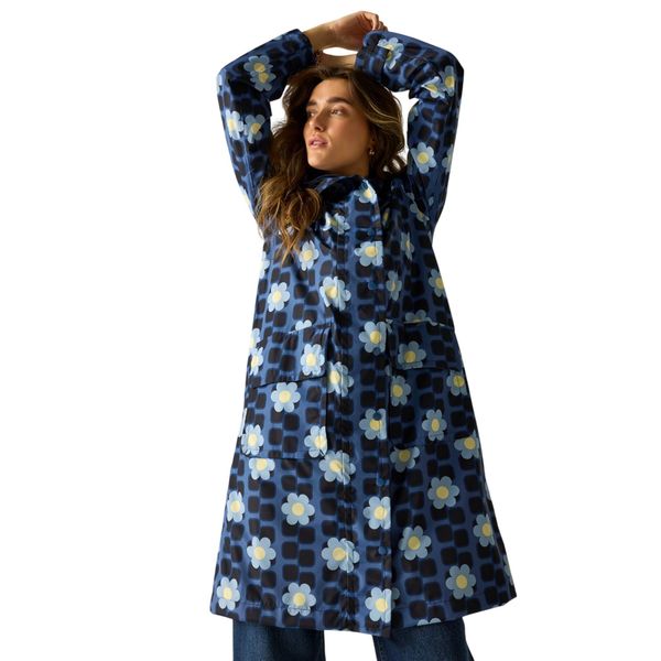 Kurtka Damska Orla Kiely W Kwiaty, Długa, Wodoodporna. Niebieskie kurtki damskie Regatta, m, bez wzorów, z materiału, z kapturem. Za 416.99 zł.