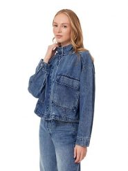 Scotch & Soda Kurtka dżinsowa w kolorze niebieskim rozmiar: L. Niebieskie kurtki damskie Scotch & Soda, l, bez wzorów, bez kaptura. Za 254.14 zł.