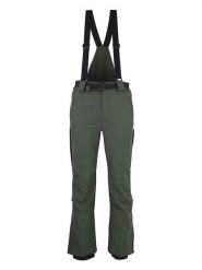 Peak Mountain Softshellowe spodnie narciarskie "Candalo" w kolorze khaki rozmiar: L. Brązowe spodnie materiałowe męskie Peak Mountain, bez wzorów, z tkaniny. Za 303.06 zł.