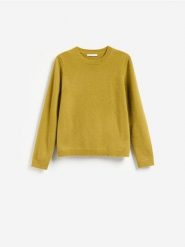 Wełniany sweter - oliwkowy. Zielone swetry klasyczne damskie Reserved, l, z wełny, bez kołnierzyka. Za 199.99 zł.