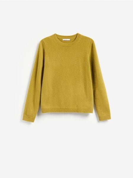 Wełniany sweter - oliwkowy. Zielone swetry klasyczne damskie Reserved, l, z wełny, bez kołnierzyka. Za 199.99 zł.