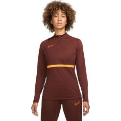 Bluza treningowa damska Nike Dri-FIT Academy 21 Drill Top. Brązowe bluzy bez kaptura damskie Nike, bez wzorów, bez ramiączek. Za 172.07 zł.
