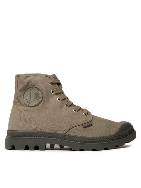 Palladium Trapery Pampa Hi 02352-308-M Zielony. Zielone buty zimowe męskie Palladium, z materiału, bez zapięcia. Za 279.99 zł.
