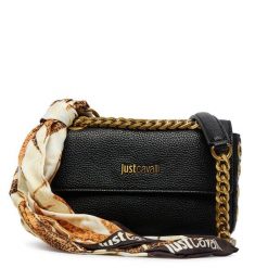 Torebka Just Cavalli. Czarne torebki klasyczne damskie Just Cavalli, bez wzorów, bez dodatków. Za 789.99 zł.