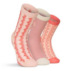 Skarpetki bawełniane 3-pak Lifestyle Siroko Monogram Pink. Czerwone skarpetki damskie SIROKO, bez wzorów, z bawełny. Za 75.00 zł.