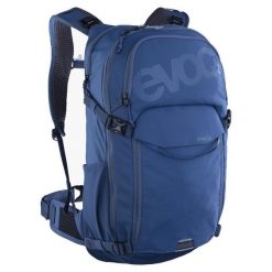 Plecak rowerowy Evoc Stage 18 - denim. Niebieskie plecaki damskie EVOC, bez wzorów, z denimu. Za 783.46 zł.