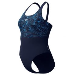 Damski kostium kąpielowy 1-częściowy Speedo Eco+ Hyperboom Placem Muscleb. Niebieskie stroje jednoczęściowe damskie Speedo, l, bez wzorów. Za 238.00 zł.