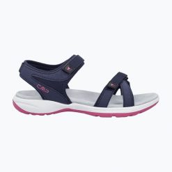 Sandały sportowe damskie CMP ADIB. Czarne obuwie trekkingowe damskie CMP, bez wzorów, z materiału, bez obcasa. Za 149.99 zł.