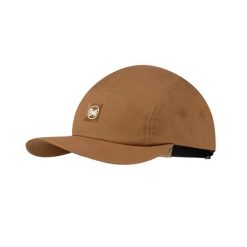 Czapka z daszkiem BUFF 5 PANEL VENTURE CAP SOLID CAMEL. Brązowe czapki męskie Buff, bez wzorów, z bawełny. Za 139.90 zł.