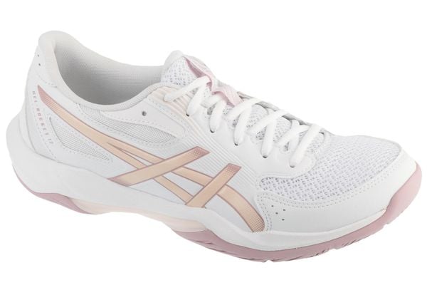 Buty do siatkówki damskie, Gel-Rocket 12. Białe obuwie do biegania damskie Asics. Za 299.99 zł.