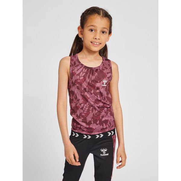 Koszulka dla dziewczynki Hummel Nanna. Czerwone koszulki dziewczęce HUMMEL, bez wzorów, z dżerseju, bez ramiączek. Za 136.00 zł.